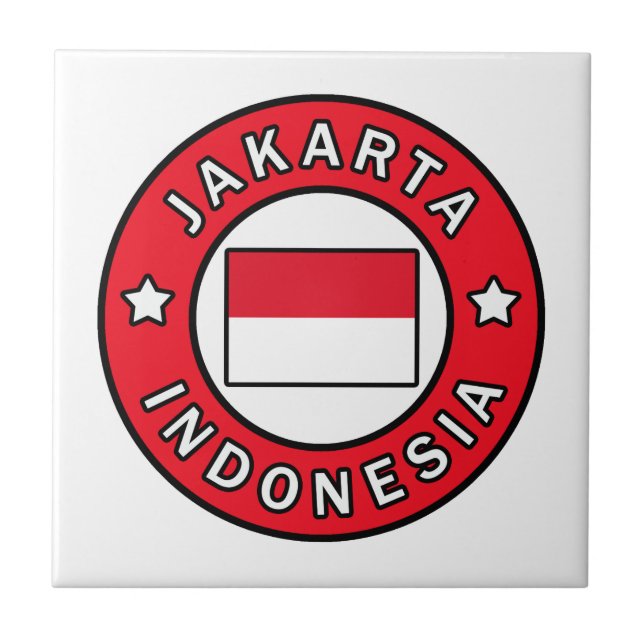 Jakarta Indonesia Tile (Front)