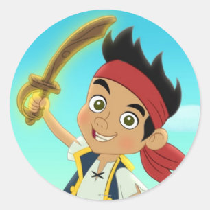 Jake and the Never Land Pirates   Captain Jake Classic Round Sticker