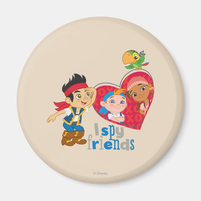 Jake and the Never Land Pirates | I Spy Friends Magnet (Front)