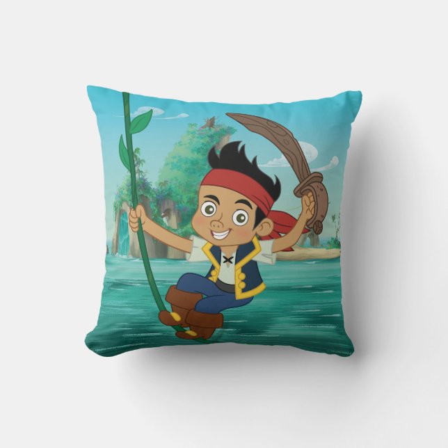 Jake and the Never Land Pirates | Jake Running Throw Pillow (Front)