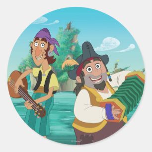 Jake and the Neverland Pirates Sharky & Bones Classic Round Sticker