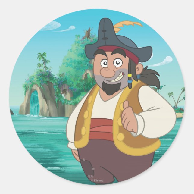 Jake and the Neverland Pirates | Sharky Classic Round Sticker (Front)