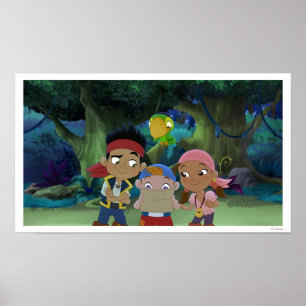 Jake and the Neverland Pirates   Treasure Map Poster