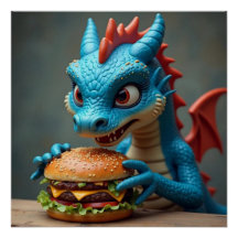 Jake Dragon's Burger Poster