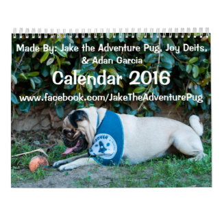 Jake le calendrier du carlin 2016 d'aventure
