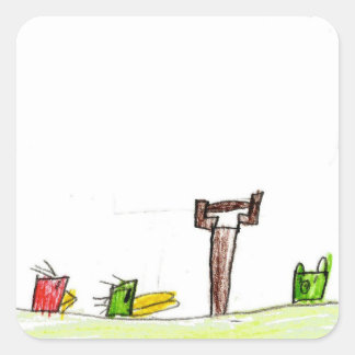 Jake: Square Sticker