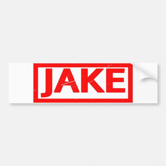 Jake Stamp Bumper Sticker (Front)