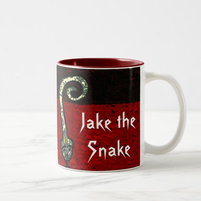 Jake the Snake Two-Tone Coffee Mug (Right)