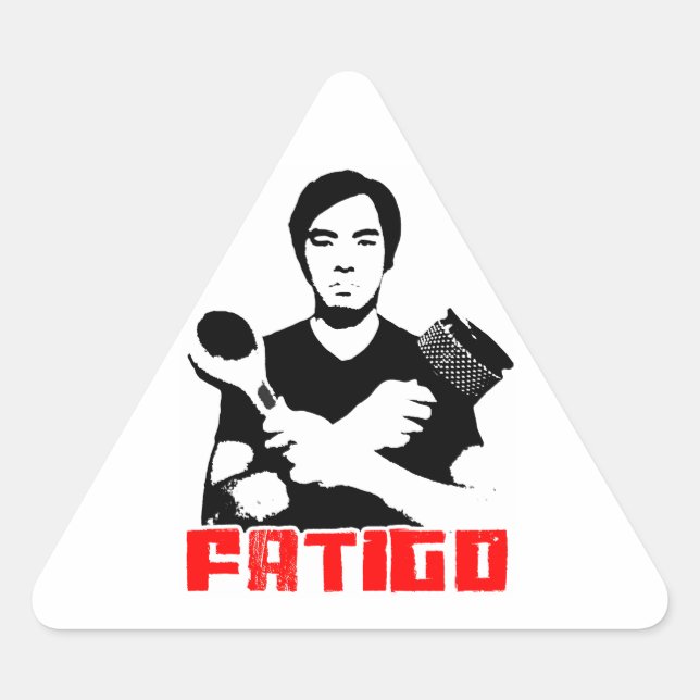 Jake Weight Promo Stickers! Triangle Sticker (Front)