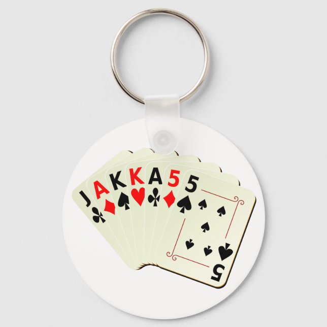 JAKKA55 Cards Keychain (Front)