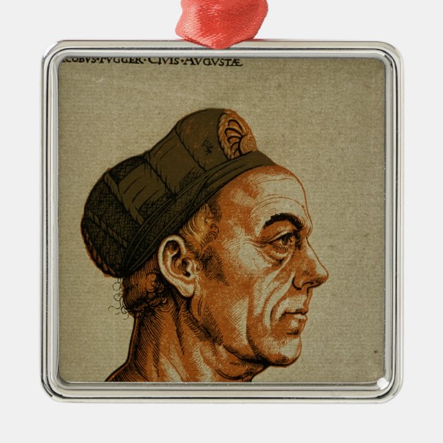 Jakob Fugger Metal Ornament (Front)