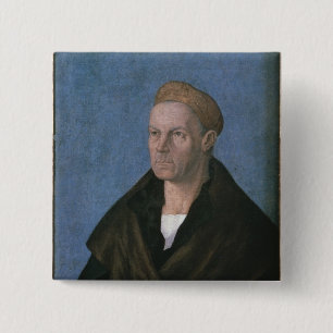Jakob Fugger, the Rich 2 Inch Square Button