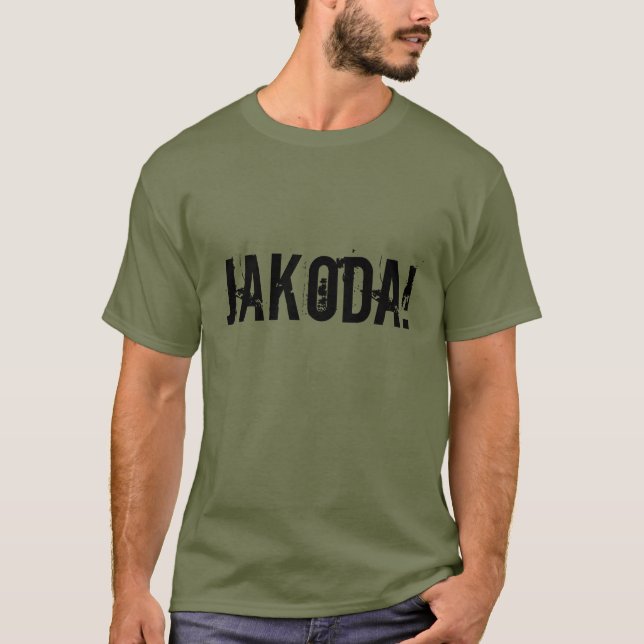 JAKODA! Reb Brown Strike Commando T-Shirt (Front)