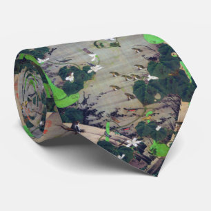 Jakuchu ITO, Ikabe Murushi-zu (Pond Beetle), Tie