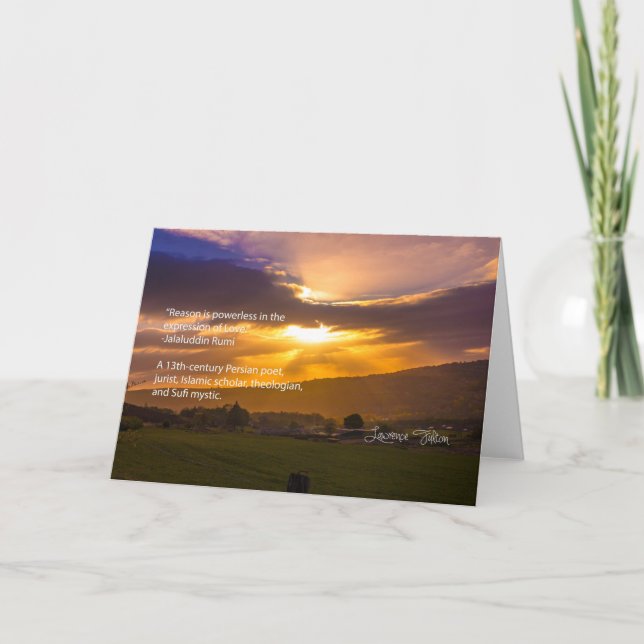 Jalaluddin Rumi -about love Card (Front)