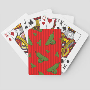 Jalapeno Illustration Playing Cards