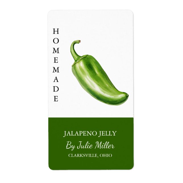 Jalapeno Jelly Étiquette (Devant)
