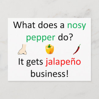 Jalapeño redone postcard