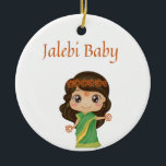 jalebi baby ornament<br><div class="desc">jalebi baby cute Indian ornament</div>