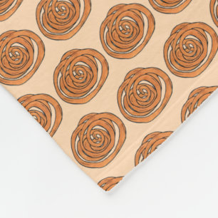 Jalebi South Asian Indian Mithai Sweet Snack Food Fleece Blanket