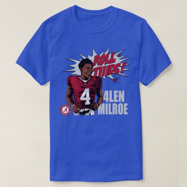 Jalen Milroe Role Tide Alabama TShirt (Design Front)