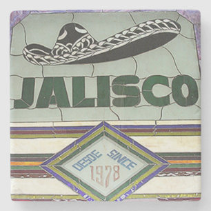Jalisco, Buckhead Atlanta Marble Stone Coaster. Coaster