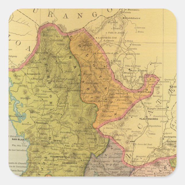 Jalisco Square Sticker (Front)