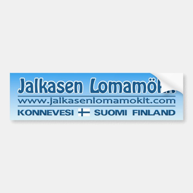Jalkasen Lomamökit bumpersticker Bumper Sticker (Front)