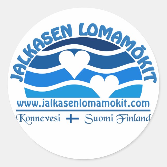 Jalkasen Lomamökit stickers (Front)