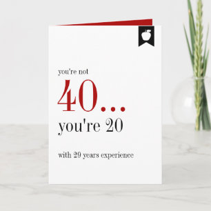 Jalon Anniversaire de l'expérience Carte d'anniver