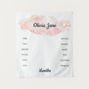 Jalon Bébé en Or Blush Photo Blanket Tapisserie
