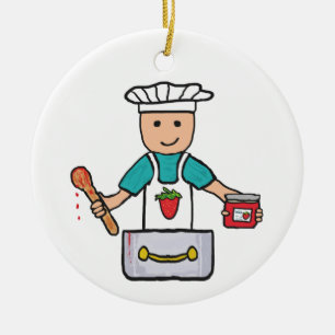 Jam and Preserve Making Ceramic Ornament