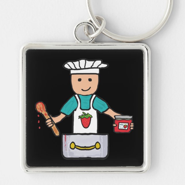 Jam and Preserve Making Keychain (Front)