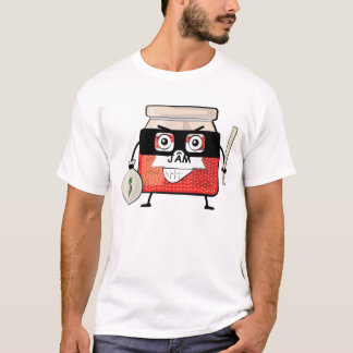 Jam Bandit - Funny Character Illustration T-Shirt