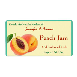 Jam de pêche ou réserve un pot de canne