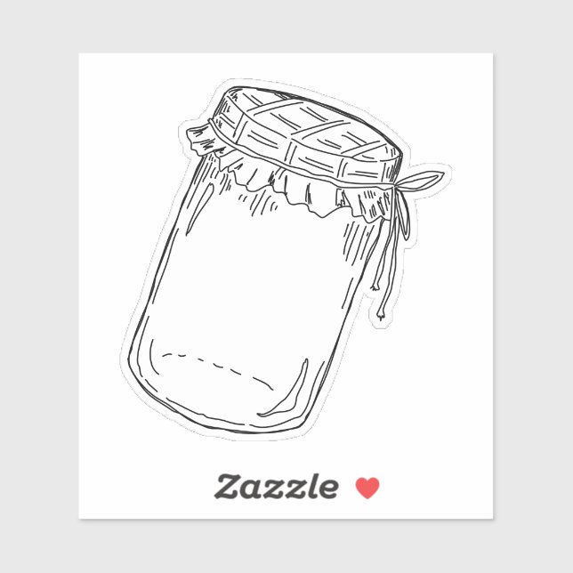 Jam Jar Sticker (Sheet)