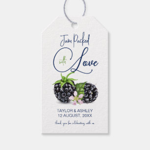 Jam Packed with Love Blackberry Fruit Wedding Gift Tags