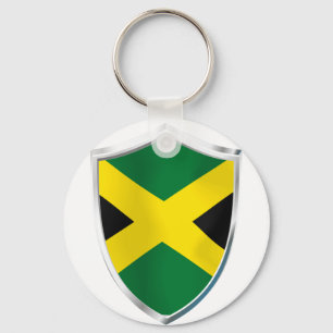Jamacia Shield Keychain