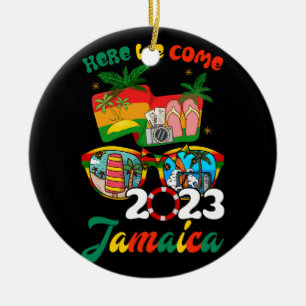 Jamaica 2023 Here We Come Matching Family Dream Va Ceramic Ornament