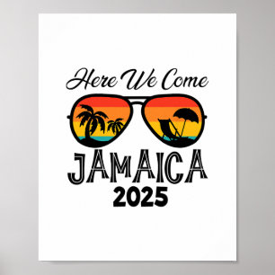 Jamaica 2025 Here We Come Matching Family Dream Va Poster