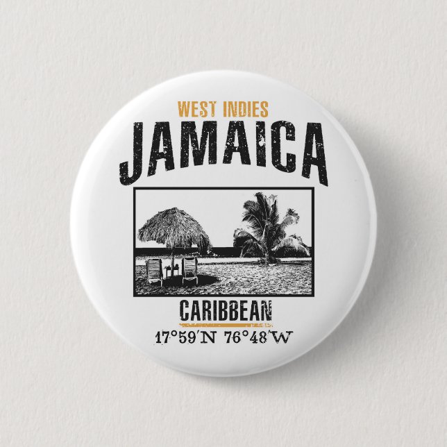 Jamaica 2 Inch Round Button (Front)