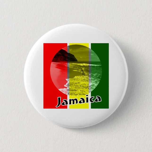 Jamaica 2 Inch Round Button (Front)