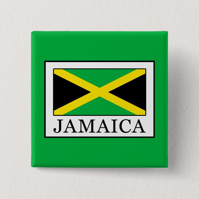 Jamaica 2 Inch Square Button (Front)