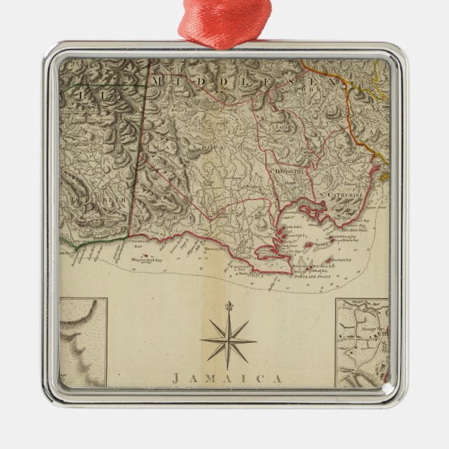 Jamaica 4 metal ornament (Front)