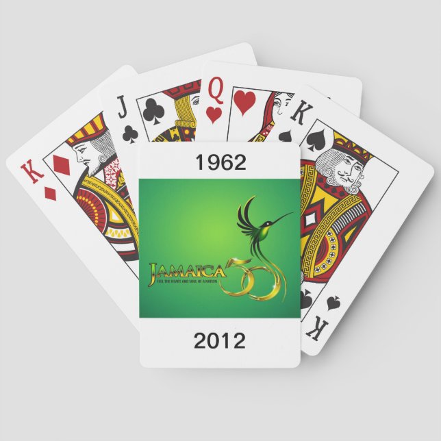 Jamaica 50th Anniversary Playing Cards (Back)