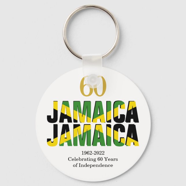 JAMAICA 60th Anniversary Independence Keychain (Front)