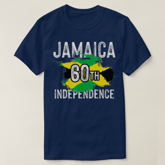 Jamaica 60th Celebration Independence cool Day 202 T-Shirt (Design Front)