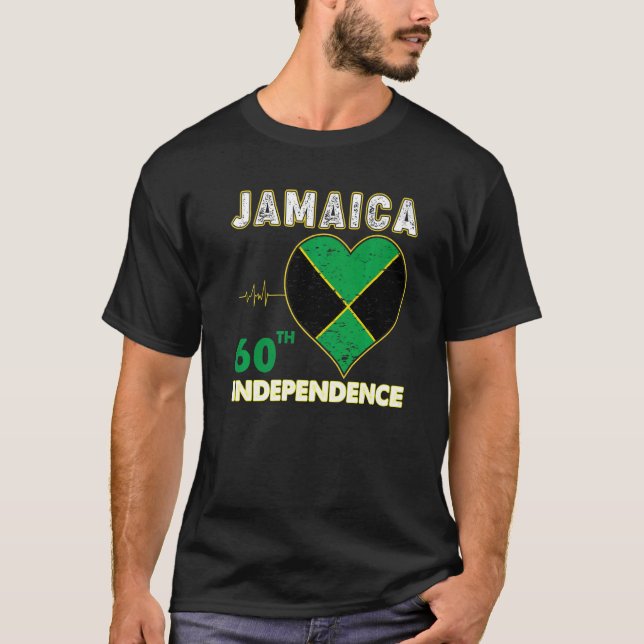 Jamaica 60th independence Day 1962 2022 Jamaican M T-Shirt (Front)
