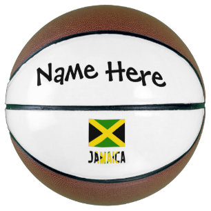 Jamaica and Jamaican Flag Personalized  Basketball