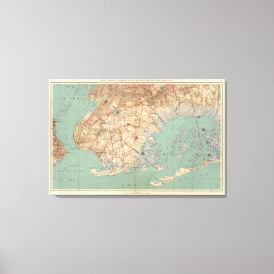 Jamaica Bay and Brooklyn Canvas Print